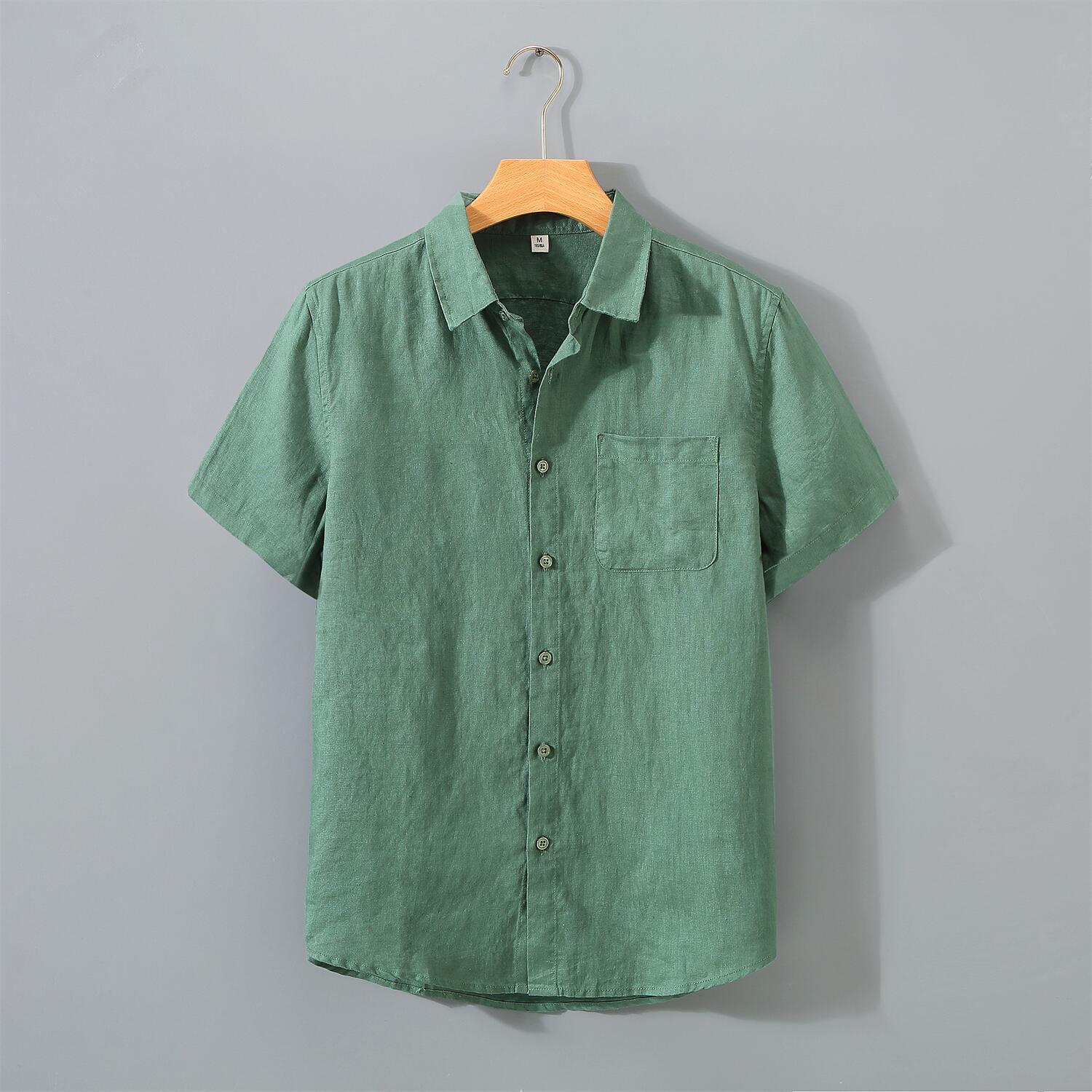 Vintage Linen Short Sleeve Shirt