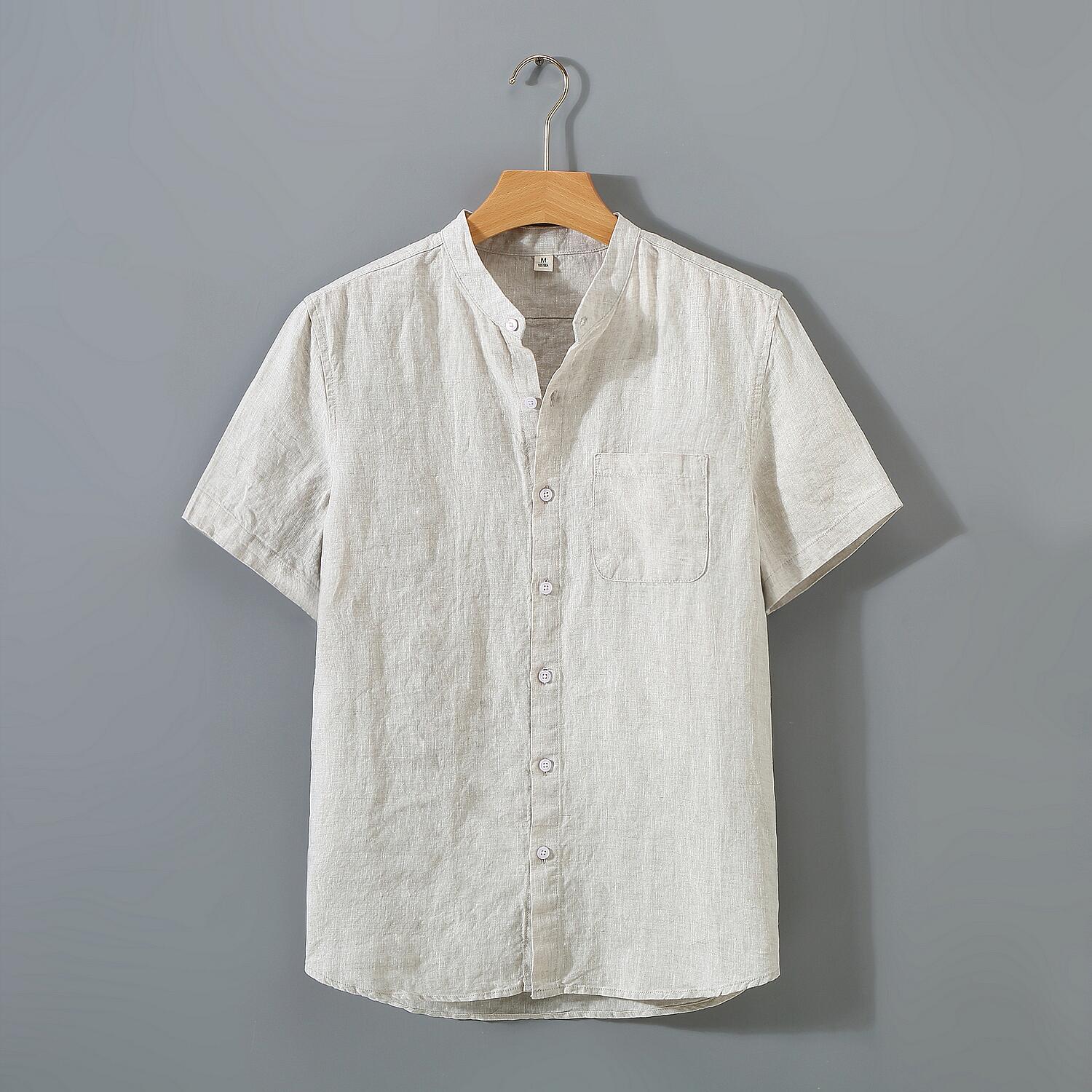 Breathable Linen Short Sleeve Shirt