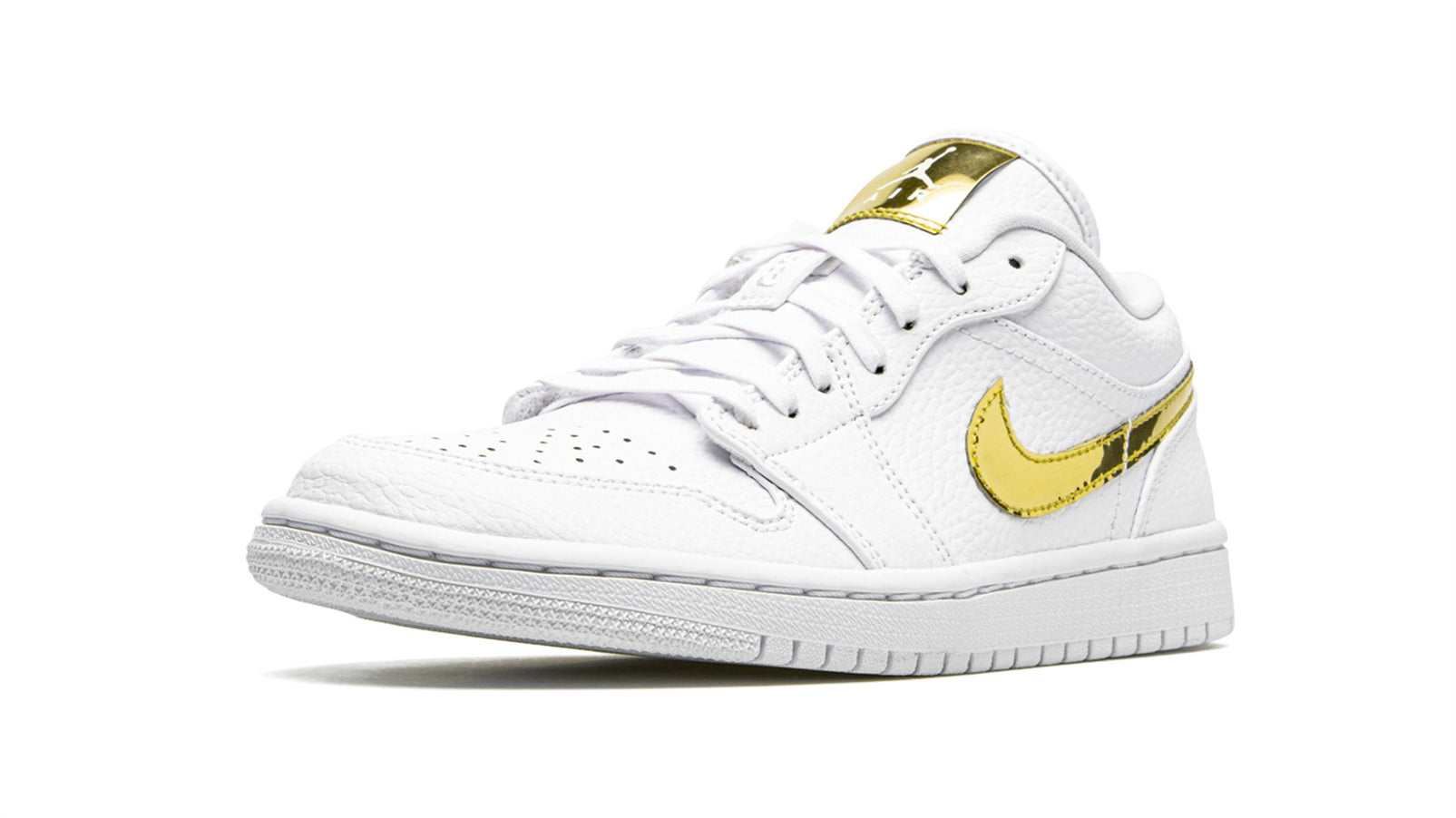 AIR JORDAN 1 LO SE WMNS "White Metallic Gold"